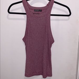 Cotton: On Mauve tank/halter top